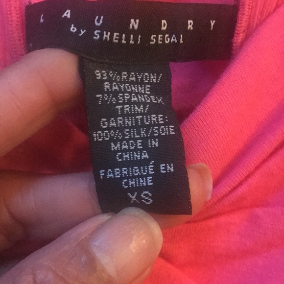 Laundry by Shelli Segal pink silk top - Picture 8 of 8
